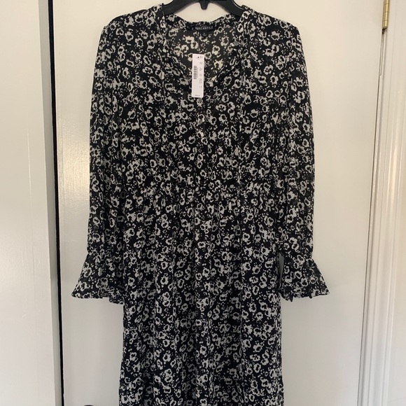J crew mercantile Drapey tie front dress - Picture 1 of 3